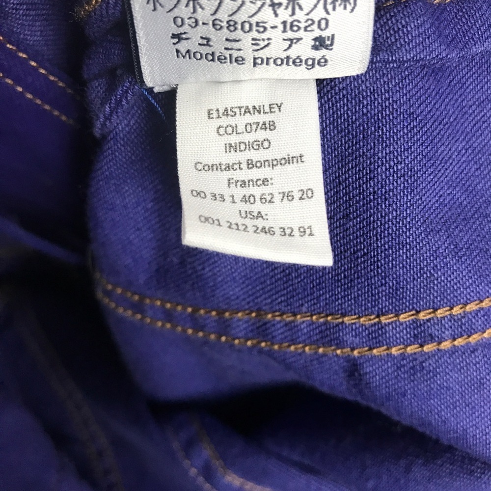 Bonpoint Royal Blue Denim Jacket Size 6 - Picture 8 of 8